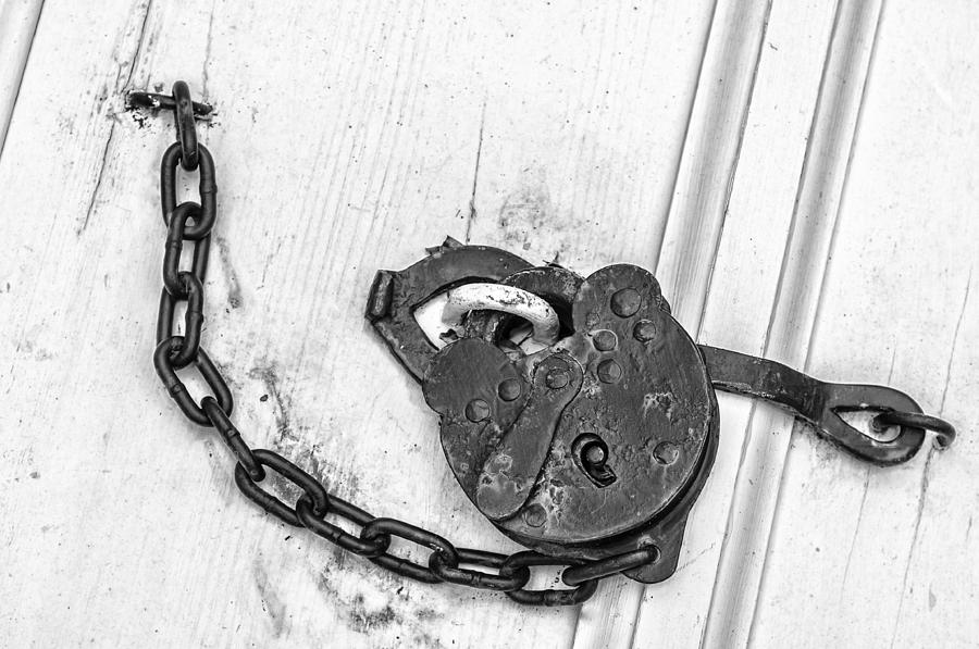 Antique Lock Photograph by Gary Slawsky