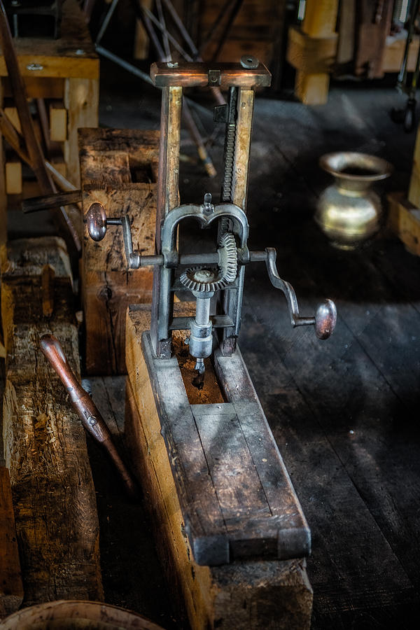 Antique Mortising Machine Photograph by Paul Freidlund