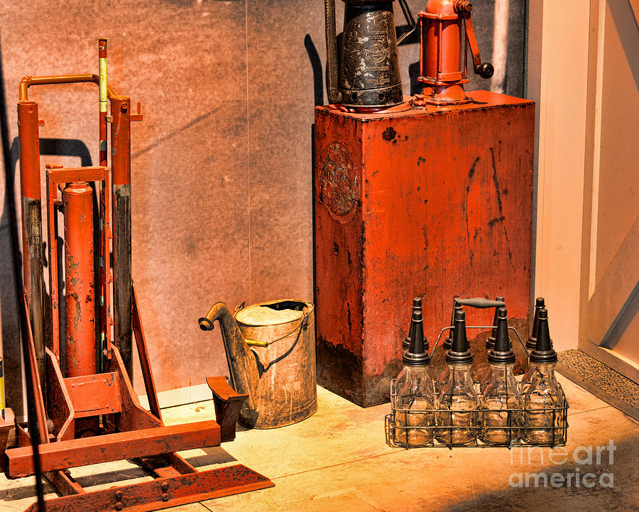 Bottle Photograph - Antique Oil Bottles by Paul Ward