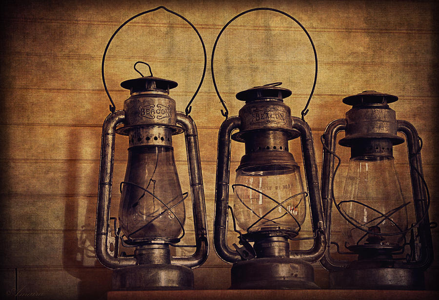 Antique Oil Lamps Photograph by Maria Angelica Maira