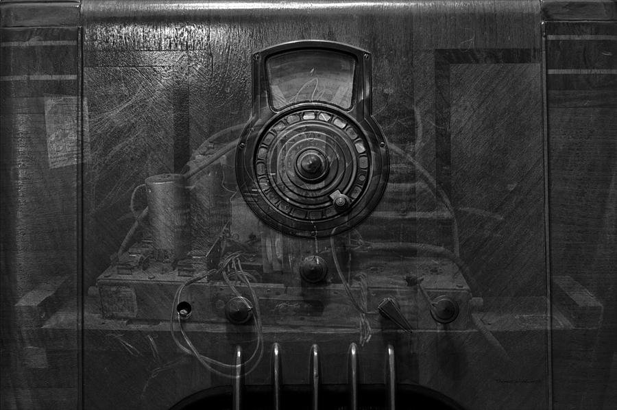 Antique Philco Radio Model 37 116 BW Merge Photograph by Thomas Woolworth