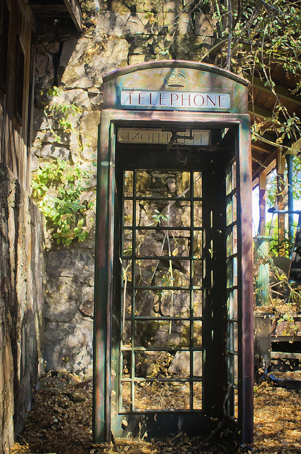 Antique Phone Booth Photograph by Sherri Meyer