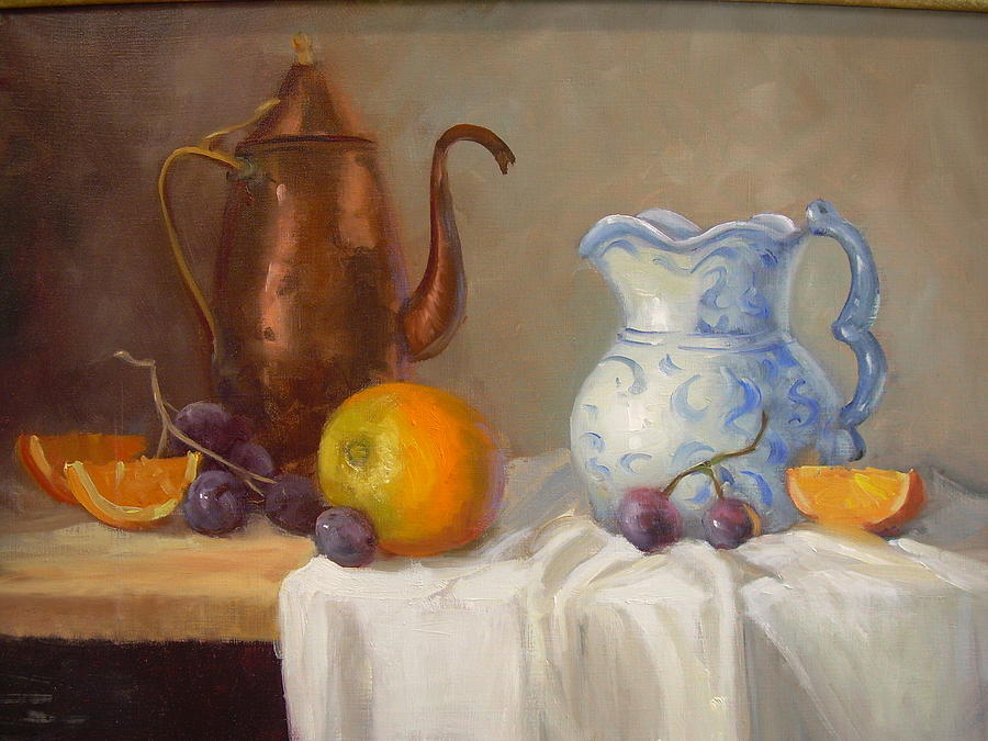 Antique Pitcher Painting by Naomi Dixon Antique Pitcher Painting by Naomi Dixon