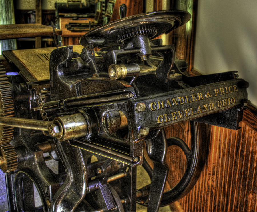 Antique Printing Press Photograph by Jay Droggitis - Fine Art America