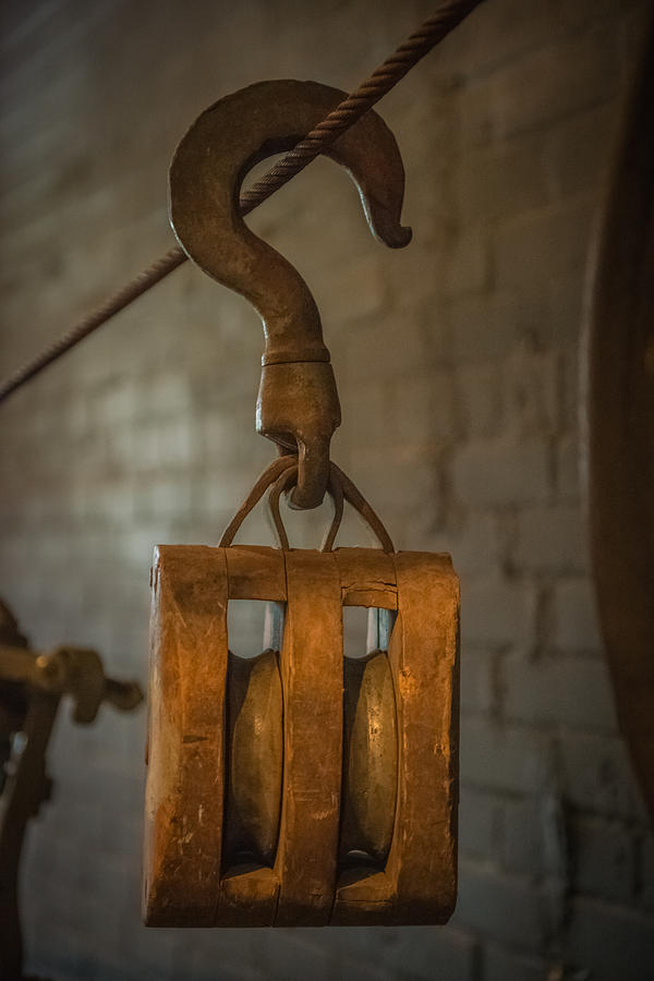Antique Pulley  Photograph by Paul Freidlund