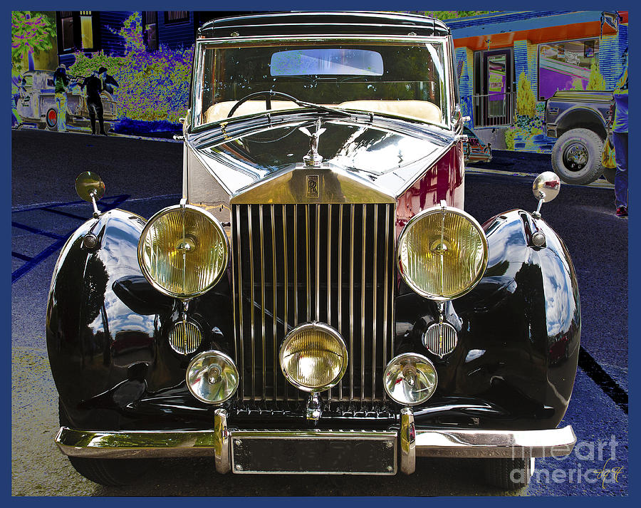 Antique Rolls Royce Digital Art by Victoria Harrington