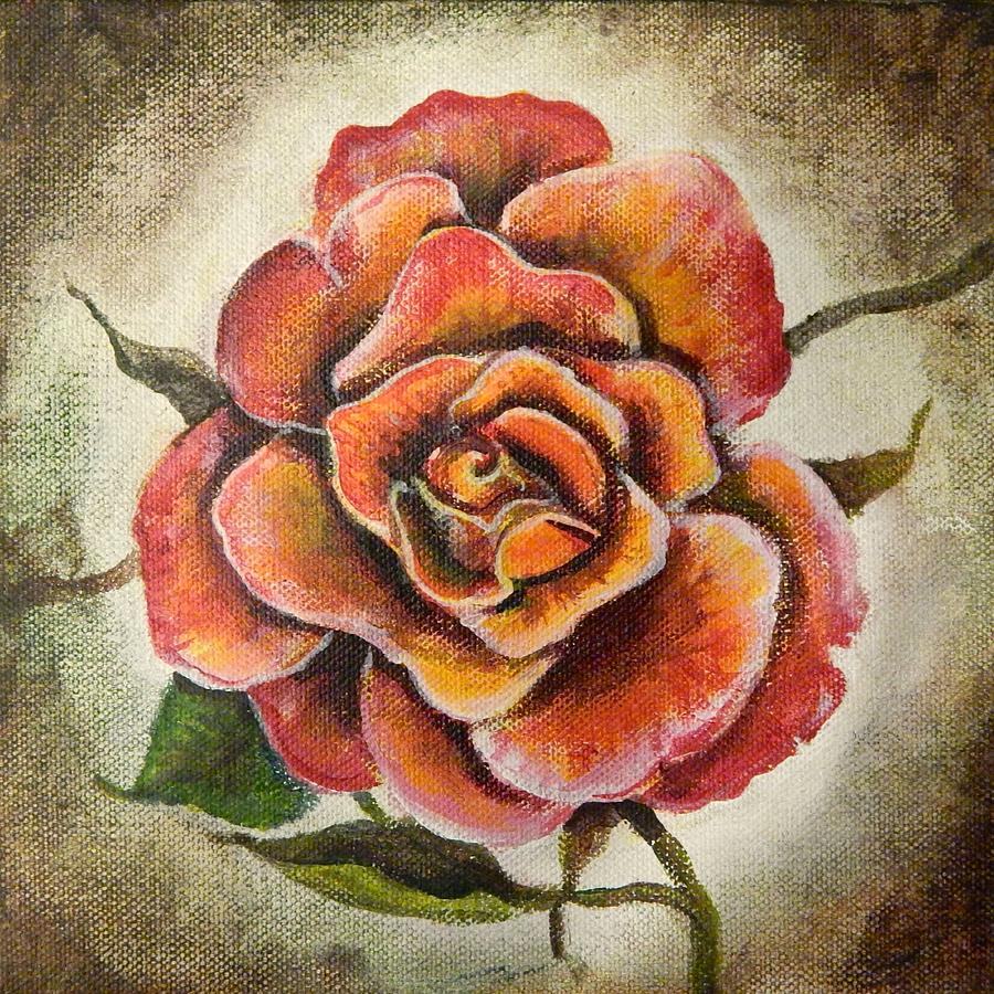 Antique Rose Full Bloom Painting by Gretchen Smith - Fine Art America