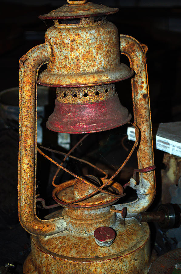 Antique Rusty Lantern Photograph by Tikvahs Hope