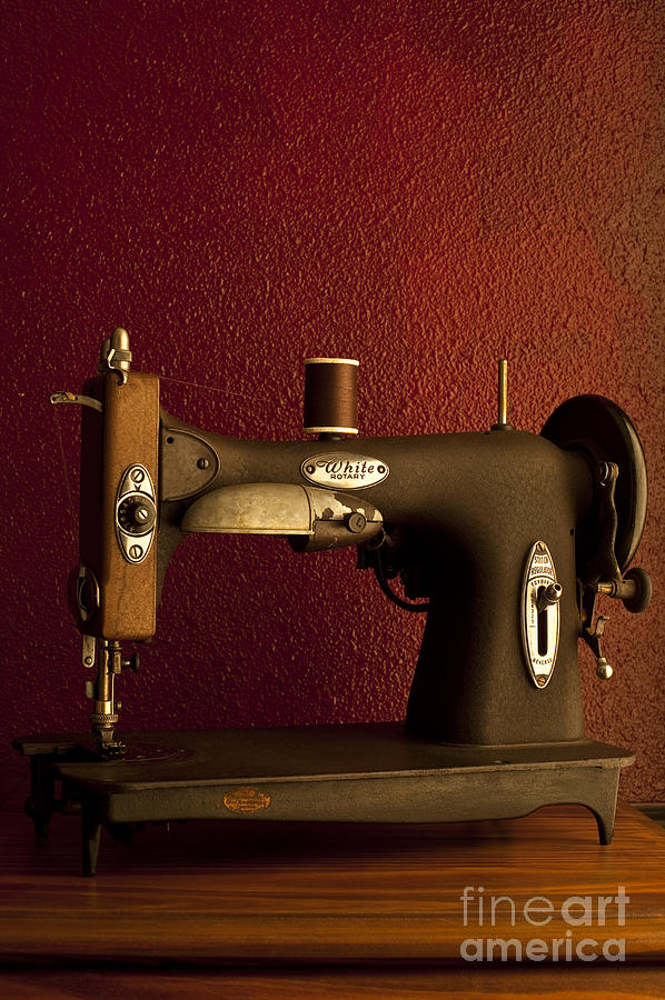Antique sewing machine Photograph by Jim Corwin