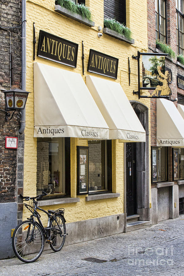 Antique Shop - Brugges Photograph by Crystal Nederman
