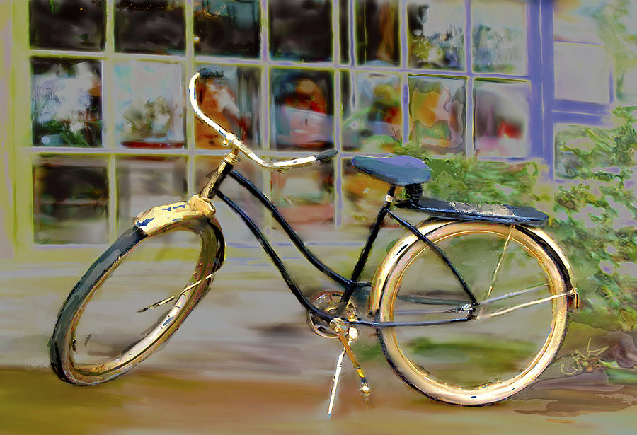 Bicycle Photograph - Antique Shop Stop by Dale Stillman