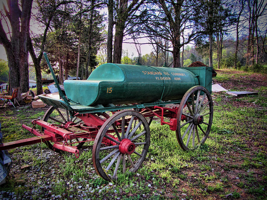 Antique Standard Oil Company Tanker Wagon Photograph by Kathy Clark