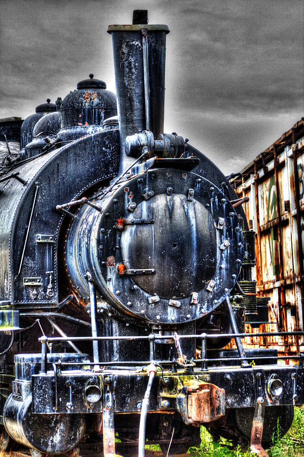 Antique Steam Locomotive Photograph by Roger Passman