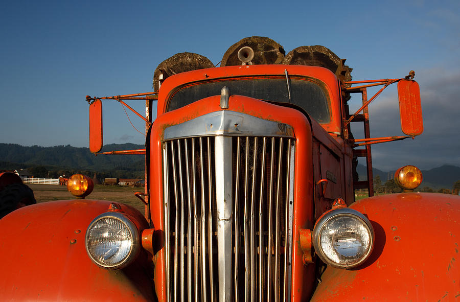Antique Super Power Log Truck Photograph by Karen Lee Ensley