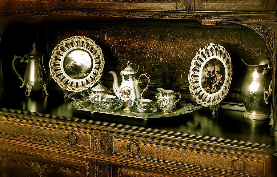 Antique Tea Set Photograph by Alice Terrill
