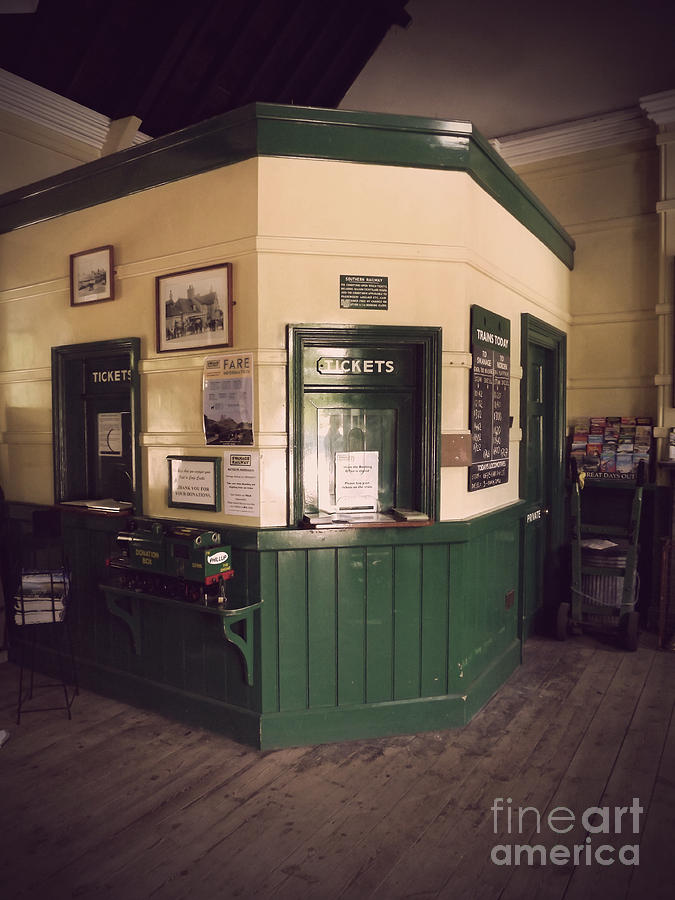 Antique Ticket Office Photograph by Linsey Williams
