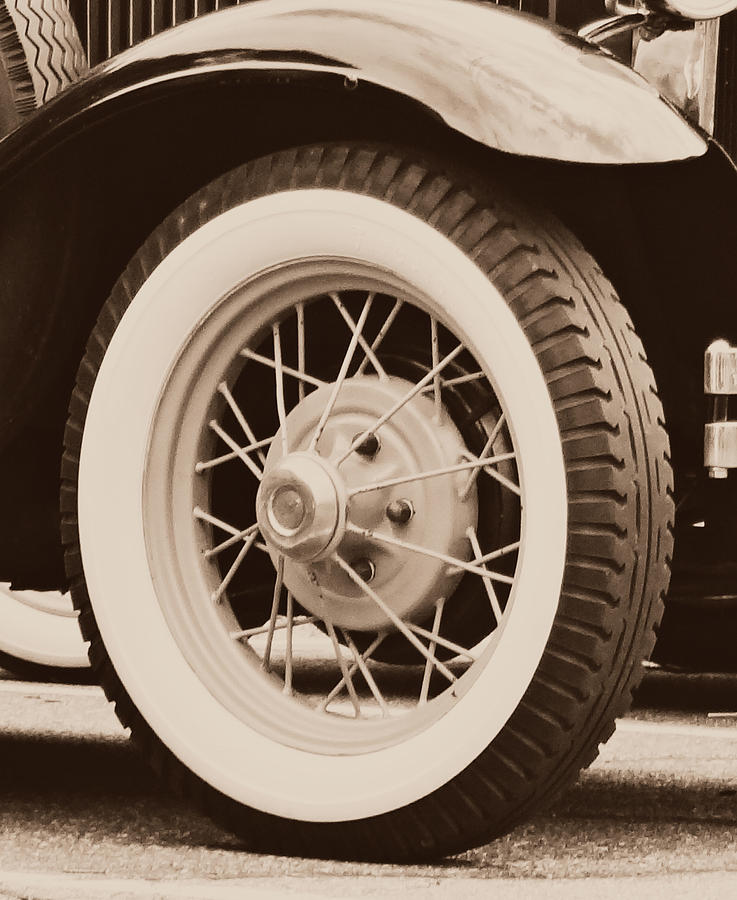 Antique Tire Photograph by Dark Whimsy