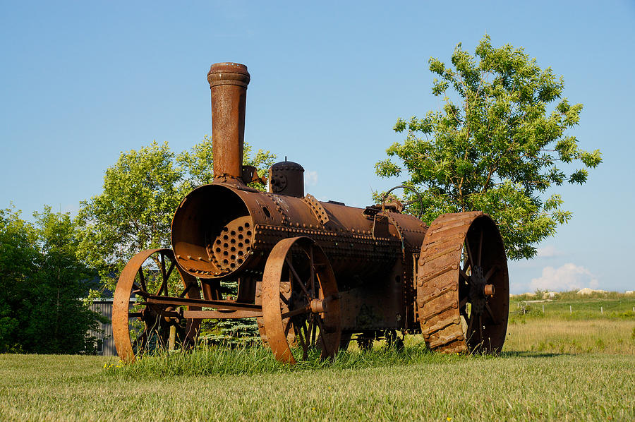 rusty tractor