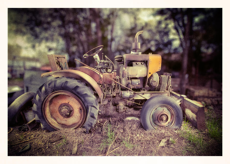 Transportation Photograph - Antique Tractor Home Built by Yo Pedro