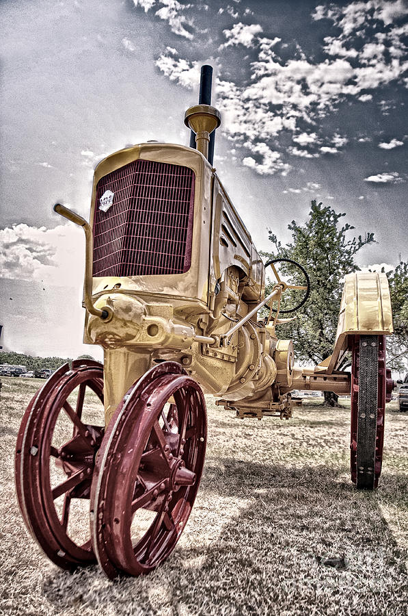 Vintage Photograph - Antique Tractor by Tamyra Ayles