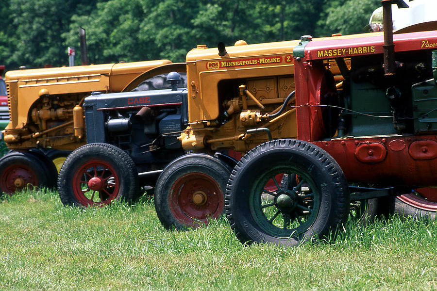 Antiques Photograph - Antique Tractors  by Roger Soule