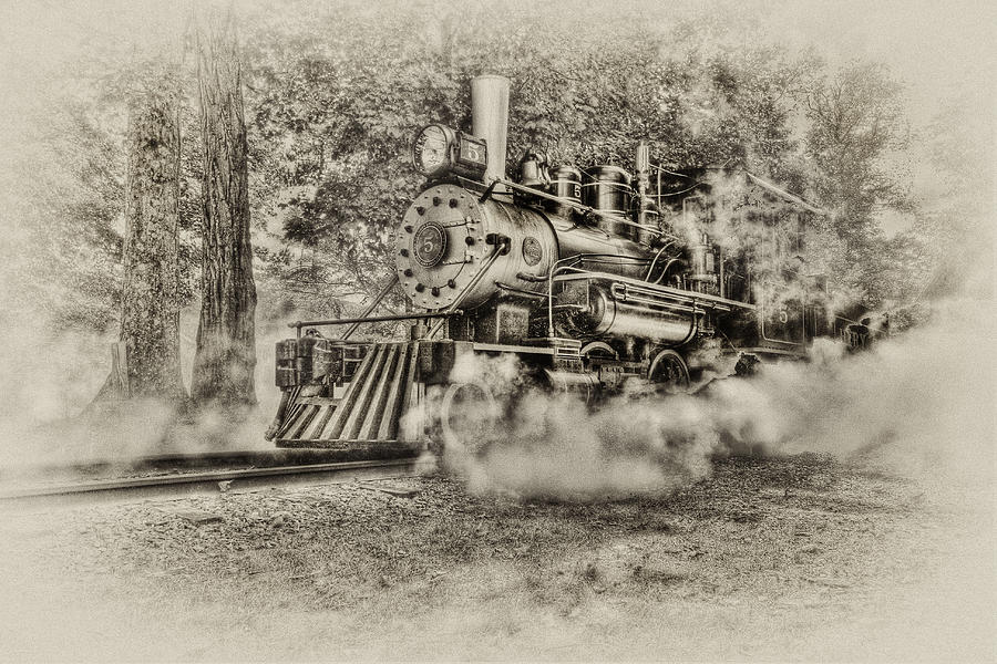Train Photograph - Antique Train by Bill Wakeley