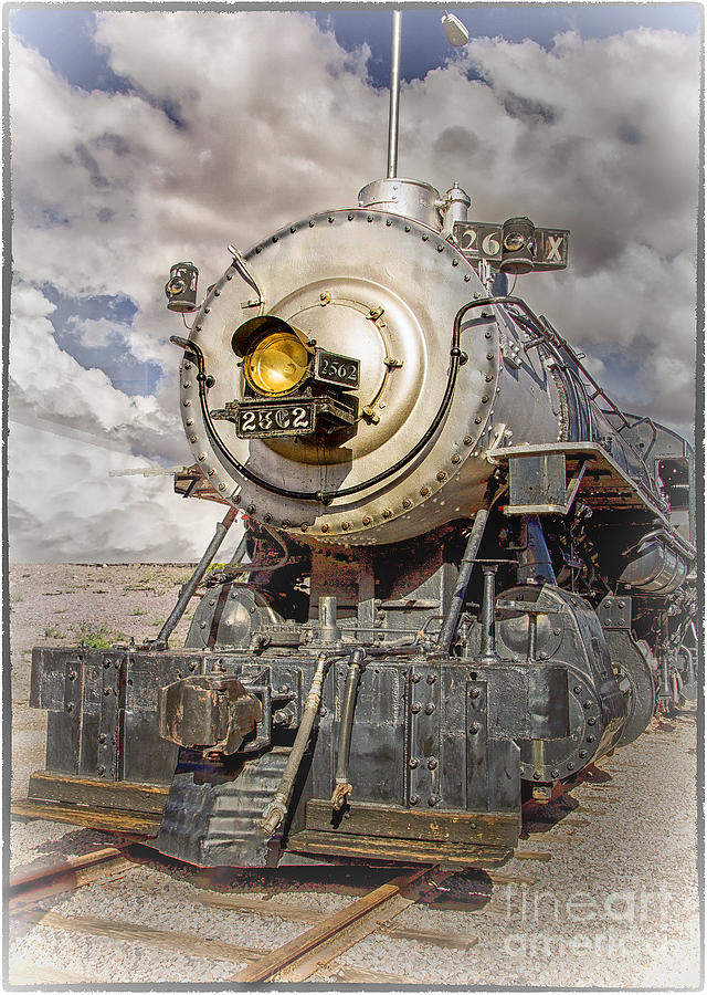 Antique Train Engine Digital Art by Georgianne Giese