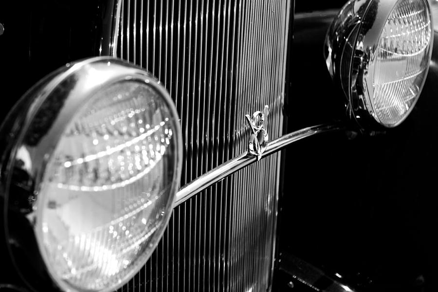 Antique V8 Grill By Denise Dube Photograph by Denise Dube