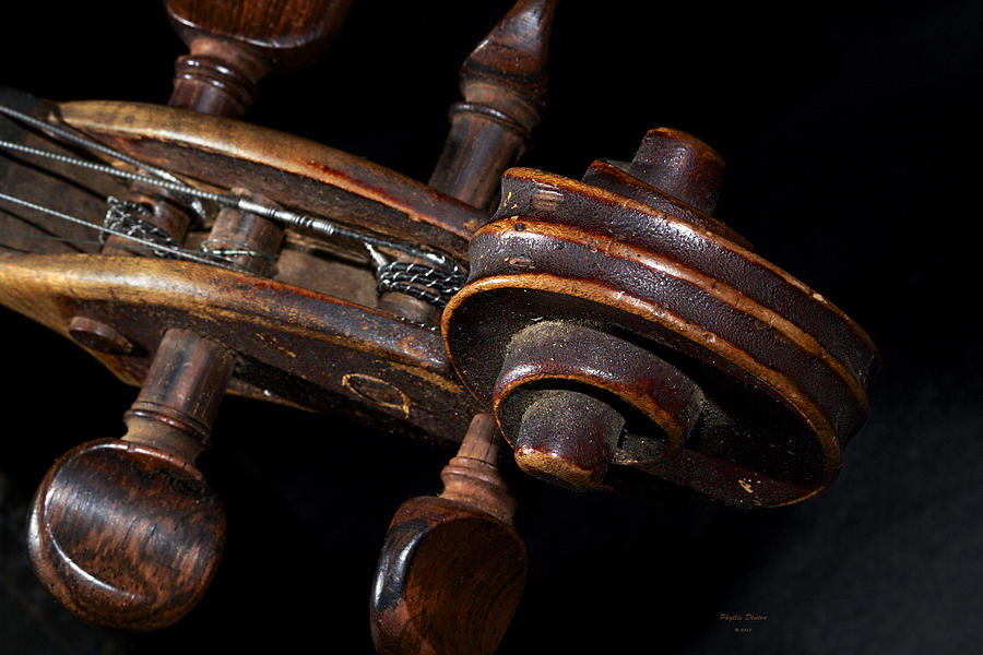 Antique Violin Scroll Photograph by Phyllis Denton -