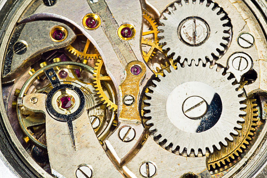 Antique Watch Gears Photograph by Dancasan Photography - Fine Art America