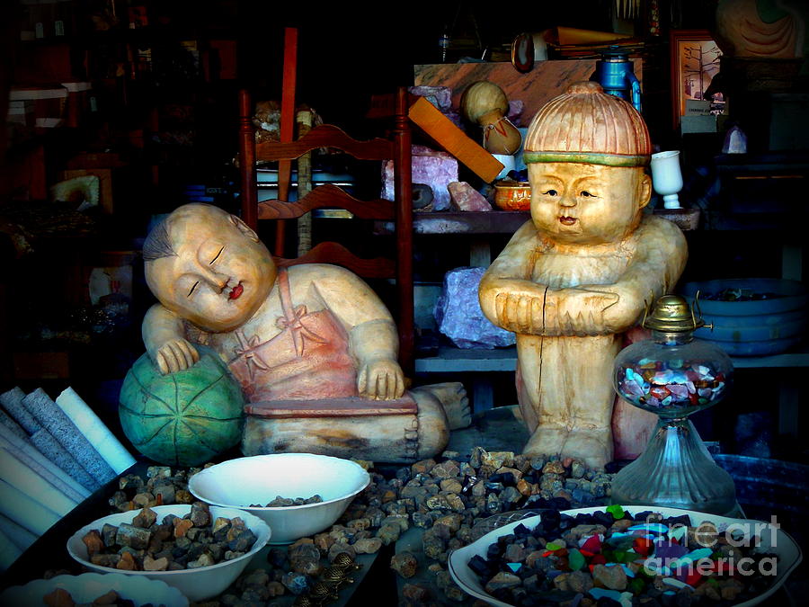 Antique Wooden Dolls 3 Photograph by Renee Trenholm