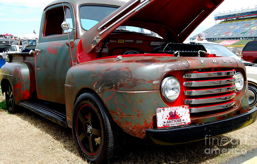 Antiqued Ford Pickup Photograph
