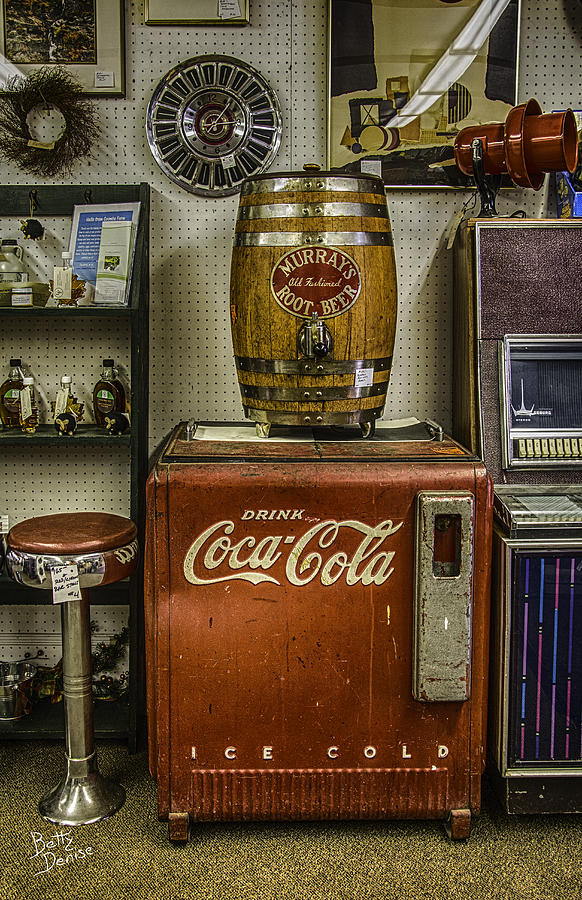 Murray's Photograph - Antiques - Murrays Root Beer and Coca Cola by Betty Denise