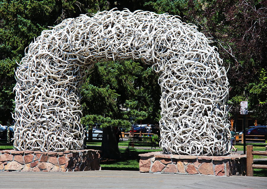Antler Arches of Jackson Wyoming Photograph by Russ Harris
