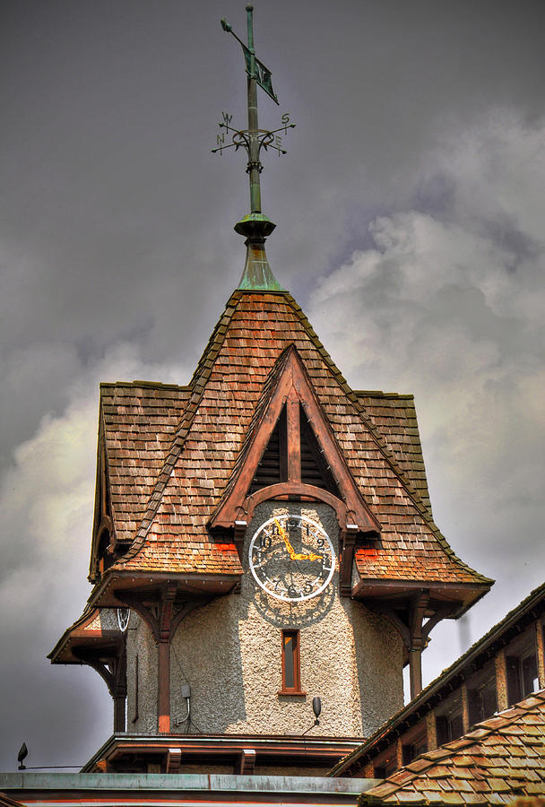 Antler Hill Village Clock Photograph by Savannah Gibbs