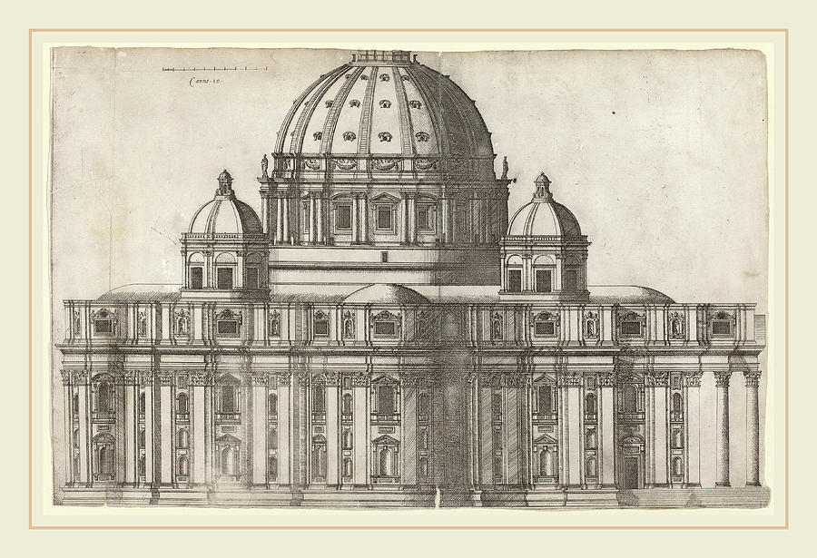 Antonio Lafreri, Saint Peters, Italian, 1512-1577 Drawing by Litz ...