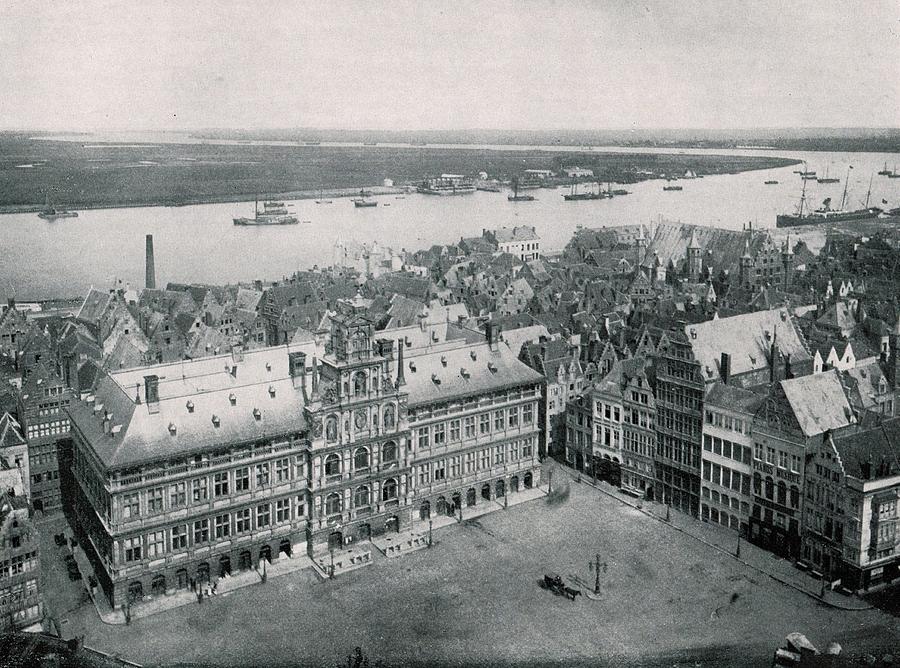 Antwerp - Belgium 1890 Photo Photograph by Antique Engravings