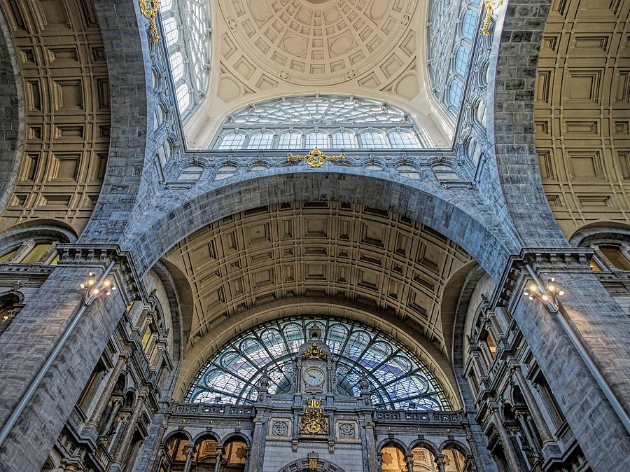 Antwerp Central Station 3 Photograph by Jenny Hudson