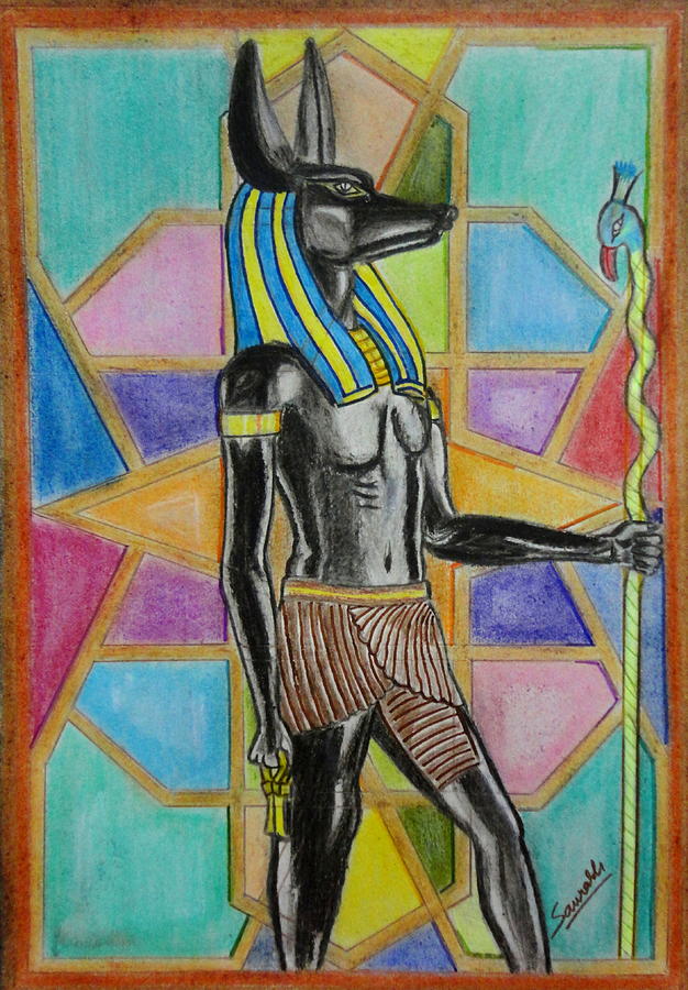 Anubis The Jackal God Mixed Media By Saurabh Kumar Fine Art America