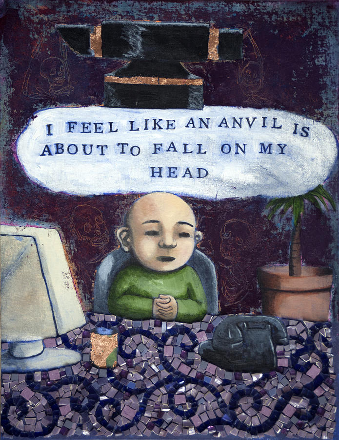 Anvil on My Head Painting by Pauline Lim