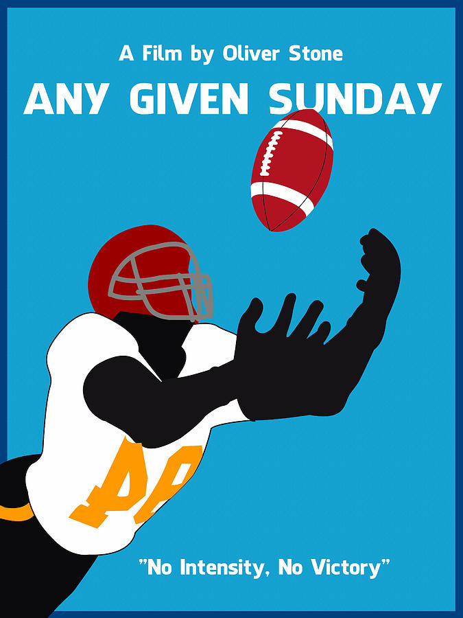 Any Given Sunday Minimalist Movie Poster Digital Art by Celestial Images