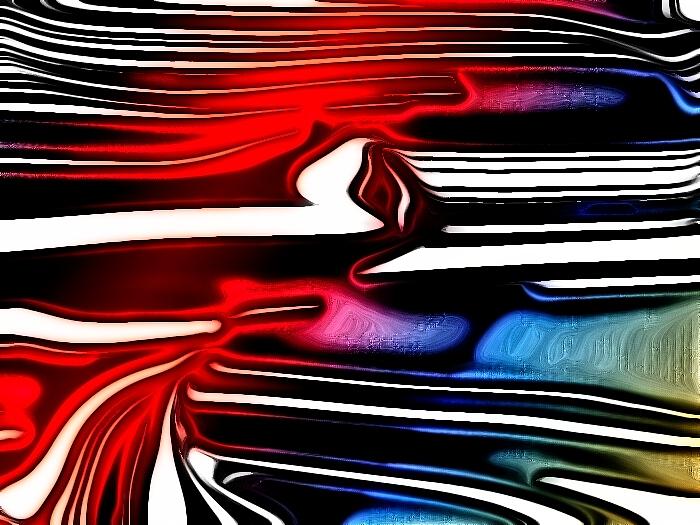 Abstract Digital Art - Any Which Way by HollyWood Creation By linda zanini