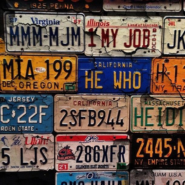 Cool Photograph - Anyone Care For A License Plate? by Arvind Ranganathan