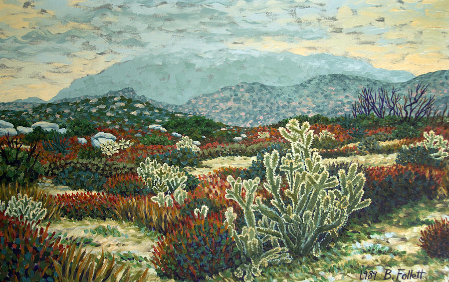 Anza-Borrego Desert Scene Painting by Bonnie Follett