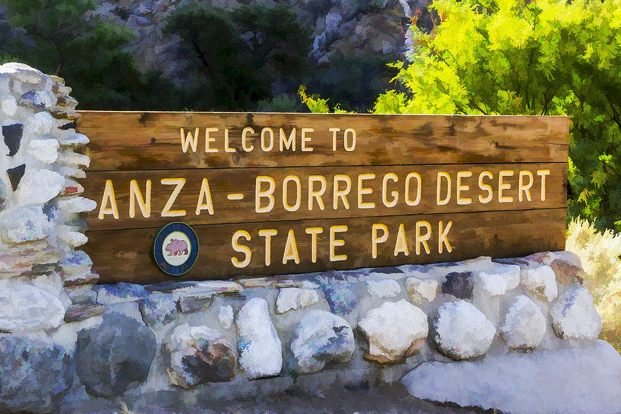 Anza-Borrego Desert State Park Digital Art by Photographic Art by Russel Ray Photos