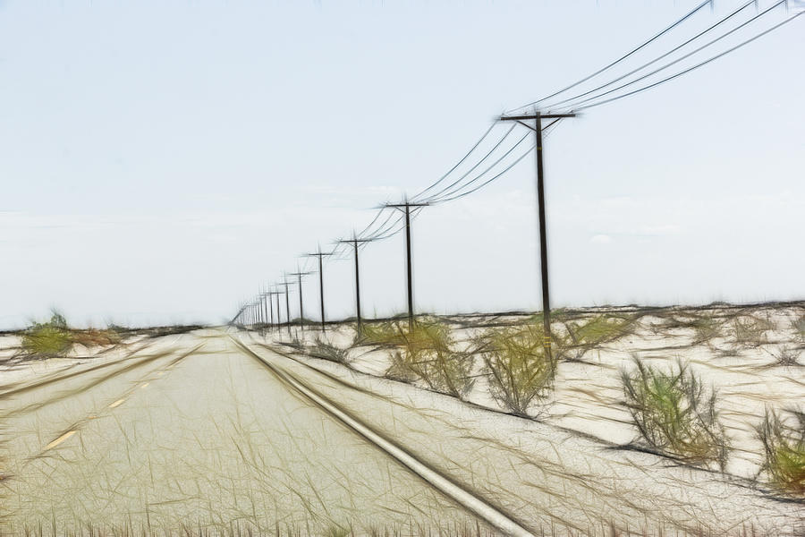 Anza-Borrego Desert State Park Roadway Digital Art by Photographic Art by Russel Ray Photos