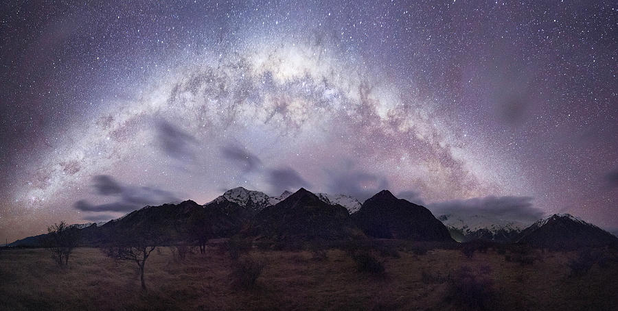 Aoraki  Mount Cook Milkyway Photograph by Kathryn Diehm