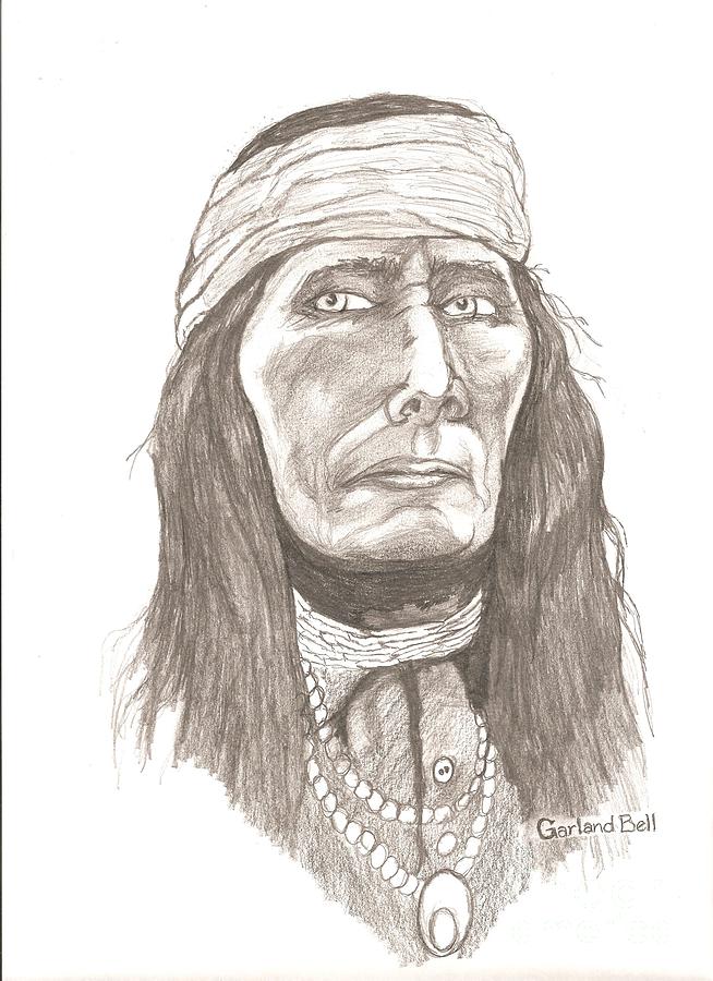 Apache Drawing by Garland Bell Fine Art America