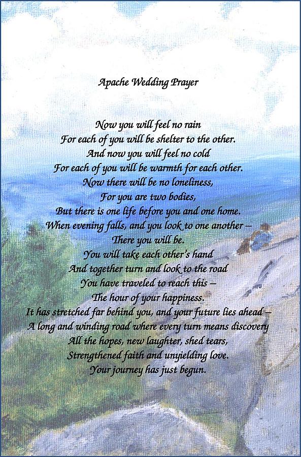 Apache Wedding Prayer Painting by Linda Feinberg