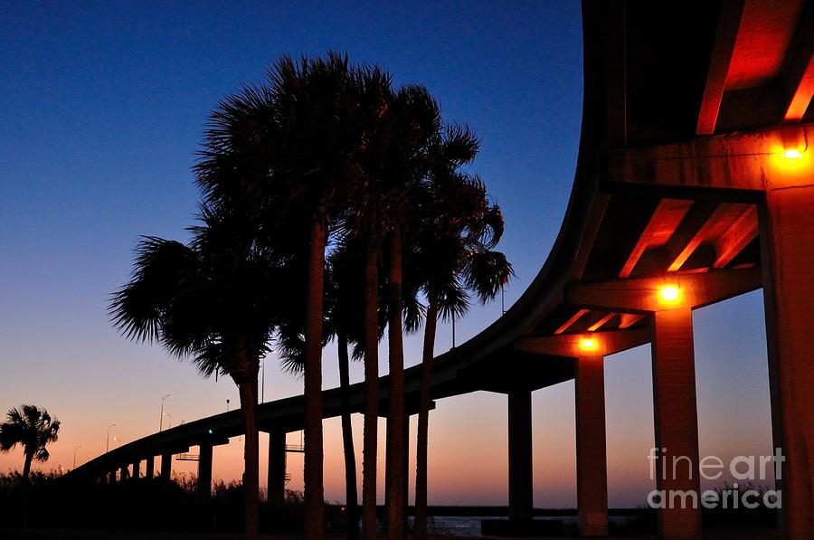 Apalachicola Bridge at Dawn Photograph by Mark Stratton